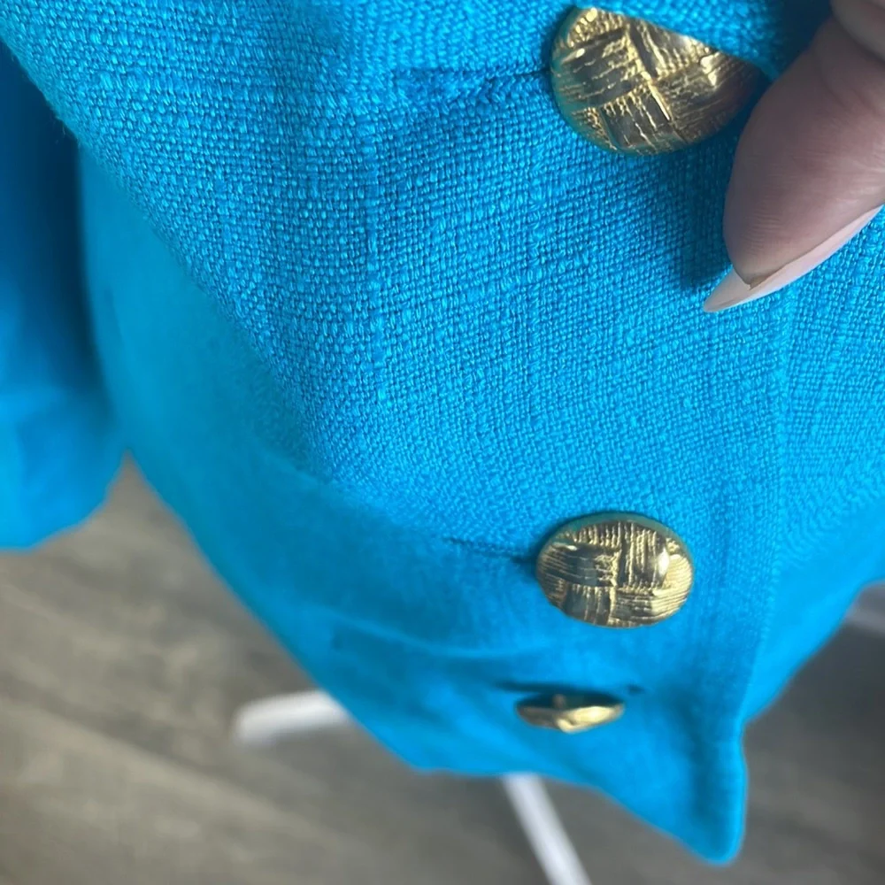 EST $1200 Vintage Christian Dior Women's Blue Blazer